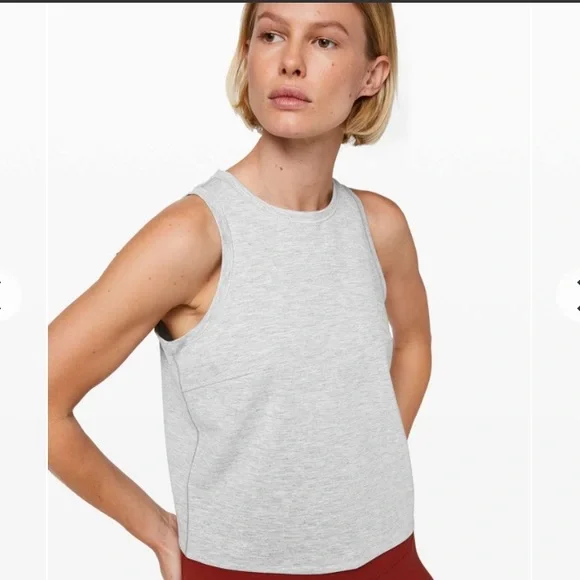 Lululemon minimal tank in heathered power Grey - Picture 2 of 9